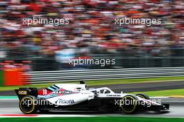 Lance Stroll (CDN) Williams FW41. 31.08.2018. Formula 1 World Championship, Rd 14, Italian Grand Prix, Monza, Italy, Practice Day.