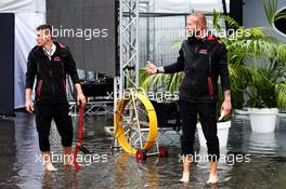 The flooded paddock after a heavy storm. 31.08.2018. Formula 1 World Championship, Rd 14, Italian Grand Prix, Monza, Italy, Practice Day.