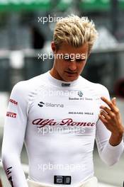 Marcus Ericsson (SWE) Sauber F1 Team in the pits after his crash in the second practice session. 31.08.2018. Formula 1 World Championship, Rd 14, Italian Grand Prix, Monza, Italy, Practice Day.
