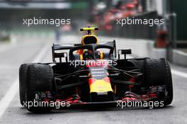 Max Verstappen (NLD) Red Bull Racing RB14. 31.08.2018. Formula 1 World Championship, Rd 14, Italian Grand Prix, Monza, Italy, Practice Day.
