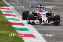 Sergio Perez (MEX) Sahara Force India F1   31.08.2018. Formula 1 World Championship, Rd 14, Italian Grand Prix, Monza, Italy, Practice Day.