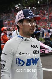 Sergio Perez (MEX) Racing Force India F1. 02.09.2018. Formula 1 World Championship, Rd 14, Italian Grand Prix, Monza, Italy, Race Day.