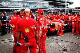 Kimi Raikkonen (FIN) Ferrari on the grid. 02.09.2018. Formula 1 World Championship, Rd 14, Italian Grand Prix, Monza, Italy, Race Day.