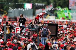 Ferrari fans at the podium. 02.09.2018. Formula 1 World Championship, Rd 14, Italian Grand Prix, Monza, Italy, Race Day.