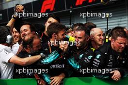 Mercedes AMG F1 celebrate at parc ferme. 02.09.2018. Formula 1 World Championship, Rd 14, Italian Grand Prix, Monza, Italy, Race Day.