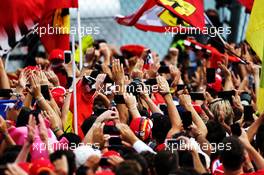 Fans at the podium. 02.09.2018. Formula 1 World Championship, Rd 14, Italian Grand Prix, Monza, Italy, Race Day.