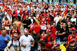 Ferrari fans invade the circuit for the podium. 02.09.2018. Formula 1 World Championship, Rd 14, Italian Grand Prix, Monza, Italy, Race Day.