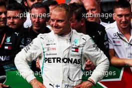 Valtteri Bottas (FIN) Mercedes AMG F1 in parc ferme. 02.09.2018. Formula 1 World Championship, Rd 14, Italian Grand Prix, Monza, Italy, Race Day.