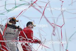 Lewis Hamilton (GBR) Mercedes AMG F1  and Kimi Raikkonen (FIN) Scuderia Ferrari  02.09.2018. Formula 1 World Championship, Rd 14, Italian Grand Prix, Monza, Italy, Race Day.