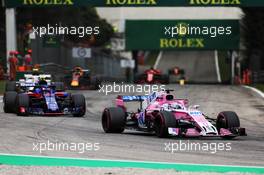 Sergio Perez (MEX) Racing Point Force India F1 VJM11. 02.09.2018. Formula 1 World Championship, Rd 14, Italian Grand Prix, Monza, Italy, Race Day.