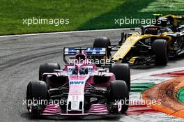 Sergio Perez (MEX) Racing Point Force India F1 VJM11. 02.09.2018. Formula 1 World Championship, Rd 14, Italian Grand Prix, Monza, Italy, Race Day.
