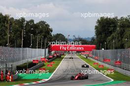 Sebastian Vettel (GER) Ferrari SF71H. 02.09.2018. Formula 1 World Championship, Rd 14, Italian Grand Prix, Monza, Italy, Race Day.