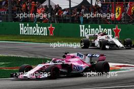 Sergio Perez (MEX) Racing Point Force India F1 VJM11. 02.09.2018. Formula 1 World Championship, Rd 14, Italian Grand Prix, Monza, Italy, Race Day.