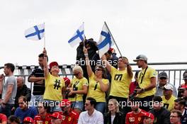Kimi Raikkonen (FIN) Ferrari fans in the grandstand. 02.09.2018. Formula 1 World Championship, Rd 14, Italian Grand Prix, Monza, Italy, Race Day.