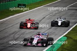 Sergio Perez (MEX) Racing Point Force India F1 VJM11. 02.09.2018. Formula 1 World Championship, Rd 14, Italian Grand Prix, Monza, Italy, Race Day.