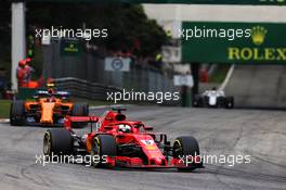 Sebastian Vettel (GER) Ferrari SF71H. 02.09.2018. Formula 1 World Championship, Rd 14, Italian Grand Prix, Monza, Italy, Race Day.