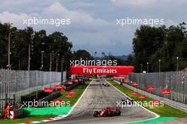 Kimi Raikkonen (FIN) Ferrari SF71H. 02.09.2018. Formula 1 World Championship, Rd 14, Italian Grand Prix, Monza, Italy, Race Day.