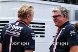 (L to R): Andrew Green (GBR) Racing Point Force India F1 Team Technical Director with Otmar Szafnauer (USA) Racing Point Force India F1 Team Principal and CEO. 01.09.2018. Formula 1 World Championship, Rd 14, Italian Grand Prix, Monza, Italy, Qualifying Day.
