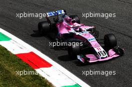 Sergio Perez (MEX) Racing Point Force India F1 VJM11. 01.09.2018. Formula 1 World Championship, Rd 14, Italian Grand Prix, Monza, Italy, Qualifying Day.