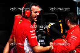Ferrari celebrate pole position and second place in qualifying. 01.09.2018. Formula 1 World Championship, Rd 14, Italian Grand Prix, Monza, Italy, Qualifying Day.