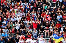 Fans in the grandstand. 01.09.2018. Formula 1 World Championship, Rd 14, Italian Grand Prix, Monza, Italy, Qualifying Day.