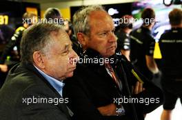 (L to R): Jean Todt (FRA) FIA President with Jerome Stoll (FRA) Renault Sport F1 President. 01.09.2018. Formula 1 World Championship, Rd 14, Italian Grand Prix, Monza, Italy, Qualifying Day.