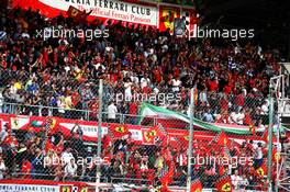 Ferrari fans in the grandstand. 01.09.2018. Formula 1 World Championship, Rd 14, Italian Grand Prix, Monza, Italy, Qualifying Day.
