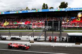 Kimi Raikkonen (FIN) Ferrari SF71H. 01.09.2018. Formula 1 World Championship, Rd 14, Italian Grand Prix, Monza, Italy, Qualifying Day.