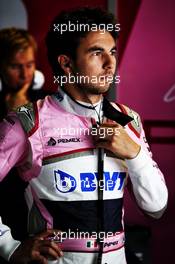 Sergio Perez (MEX) Racing Point Force India F1 Team. 01.09.2018. Formula 1 World Championship, Rd 14, Italian Grand Prix, Monza, Italy, Qualifying Day.