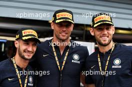 Inter Milan football players. 02.09.2018. Formula 1 World Championship, Rd 14, Italian Grand Prix, Monza, Italy, Race Day.