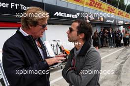 (L to R): Danny Sullivan (USA) FIA Steward with Nicolas Todt (FRA) Driver Manager. 02.09.2018. Formula 1 World Championship, Rd 14, Italian Grand Prix, Monza, Italy, Race Day.