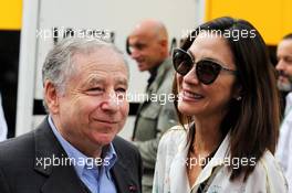 Jean Todt (FRA) FIA President with his partner Michelle Yeoh (MAL). 02.09.2018. Formula 1 World Championship, Rd 14, Italian Grand Prix, Monza, Italy, Race Day.