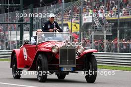 Esteban Ocon (FRA) Racing Point Force India F1 Team on the drivers parade. 02.09.2018. Formula 1 World Championship, Rd 14, Italian Grand Prix, Monza, Italy, Race Day.