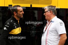 (L to R): Cyril Abiteboul (FRA) Renault Sport F1 Managing Director with Otmar Szafnauer (USA) Racing Point Force India F1 Team Principal and CEO. 02.09.2018. Formula 1 World Championship, Rd 14, Italian Grand Prix, Monza, Italy, Race Day.