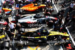 Renault Sport F1 Team RS18 with others in scrutineering. 30.08.2018. Formula 1 World Championship, Rd 14, Italian Grand Prix, Monza, Italy, Preparation Day.