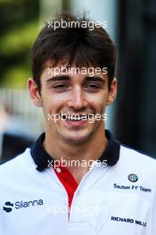 Charles Leclerc (MON) Sauber F1 Team. 30.08.2018. Formula 1 World Championship, Rd 14, Italian Grand Prix, Monza, Italy, Preparation Day.