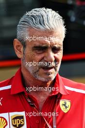 Maurizio Arrivabene (ITA) Ferrari Team Principal. 30.08.2018. Formula 1 World Championship, Rd 14, Italian Grand Prix, Monza, Italy, Preparation Day.