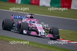 Sergio Perez (MEX) Sahara Force India F1   05.10.2018. Formula 1 World Championship, Rd 17, Japanese Grand Prix, Suzuka, Japan, Practice Day.