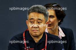 Toyoharu Tanabe (JPN) Honda F1 Technical Director in the FIA Press Conference. 05.10.2018. Formula 1 World Championship, Rd 17, Japanese Grand Prix, Suzuka, Japan, Practice Day.