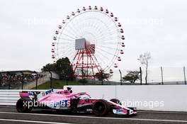 Sergio Perez (MEX) Racing Point Force India F1 VJM11. 05.10.2018. Formula 1 World Championship, Rd 17, Japanese Grand Prix, Suzuka, Japan, Practice Day.