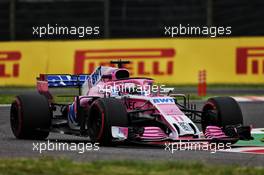 Sergio Perez (MEX) Racing Point Force India F1 VJM11. 05.10.2018. Formula 1 World Championship, Rd 17, Japanese Grand Prix, Suzuka, Japan, Practice Day.
