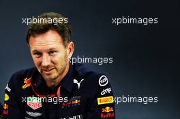 Christian Horner (GBR) Red Bull Racing Team Principal in the FIA Press Conference. 05.10.2018. Formula 1 World Championship, Rd 17, Japanese Grand Prix, Suzuka, Japan, Practice Day.