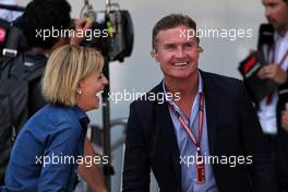 (L to R): Susie Wolff (GBR) Channel 4 Expert Analyst with David Coulthard (GBR) Red Bull Racing and Scuderia Toro Advisor / Channel 4 F1 Commentator. 07.10.2018. Formula 1 World Championship, Rd 17, Japanese Grand Prix, Suzuka, Japan, Race Day.