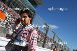 Sergio Perez (MEX) Sahara Force India F1 VJM11. 07.10.2018. Formula 1 World Championship, Rd 17, Japanese Grand Prix, Suzuka, Japan, Race Day.