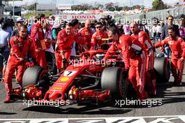 Kimi Raikkonen (FIN) Ferrari SF71H on the grid. 07.10.2018. Formula 1 World Championship, Rd 17, Japanese Grand Prix, Suzuka, Japan, Race Day.