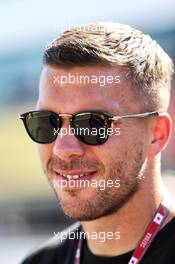 Lukas Podolski (GER) Football Player. 07.10.2018. Formula 1 World Championship, Rd 17, Japanese Grand Prix, Suzuka, Japan, Race Day.