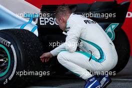 Valtteri Bottas (FIN) Mercedes AMG F1 W09 in parc ferme. 07.10.2018. Formula 1 World Championship, Rd 17, Japanese Grand Prix, Suzuka, Japan, Race Day.