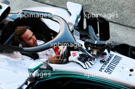 Race winner Lewis Hamilton (GBR) Mercedes AMG F1 W09 celebrates in parc ferme. 07.10.2018. Formula 1 World Championship, Rd 17, Japanese Grand Prix, Suzuka, Japan, Race Day.