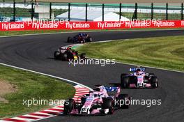 Sergio Perez (MEX) Racing Point Force India F1 VJM11. 07.10.2018. Formula 1 World Championship, Rd 17, Japanese Grand Prix, Suzuka, Japan, Race Day.