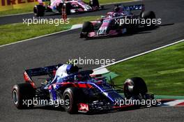 Pierre Gasly (FRA) Scuderia Toro Rosso STR13. 07.10.2018. Formula 1 World Championship, Rd 17, Japanese Grand Prix, Suzuka, Japan, Race Day.